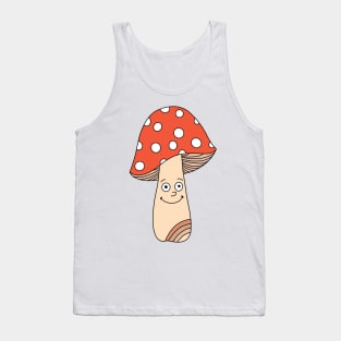 Mushroom sticker Tank Top